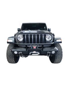 Warrior Products 6538 MOD Series Front Mid-Width Bumper with Brush Guard for 18-20 Jeep Wrangler JL & Gladiator JT