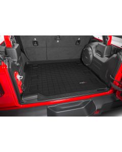 WeatherTech  Rear Cargo Liner in Black for 18-21 Jeep Wrangler JL Unlimited with Leather Seats