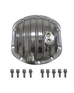 Yukon Gear & Axle YP C2-D30-STD Finned Polished Aluminum Replacement Differential Cover for Dana 30 Standard Rotation