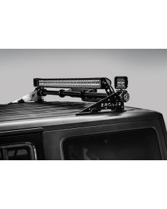 ZROADZ Z350050-JK-KIT-B Modular Roof Multi Mount with (1) 40" LED Light Bar, (1) 20" Bar, & (2) 3" Pod LED Lights for 18-19 Jeep Wrangler JL