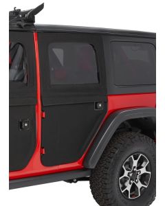 BESTOP 2-PC DOORS REAR JLU BLACK TWILL