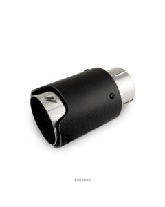 Mishimoto  Carbon Fiber Exhaust Tip with 2.5" Inlet & M Logo
