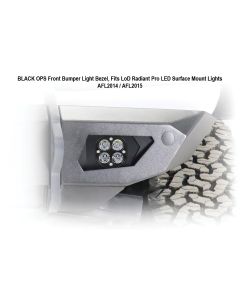 2021+ Bronco Black Ops  LOD Radiant Pro Front Light Bezel (pair)  (Black Powder Coated)