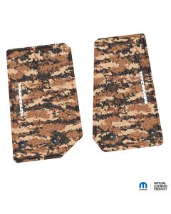 14-18 Jeep JK 2 Dr Front -Tire Tread/Scorched Earth Scene w/ Wrangler Insert - Cyberflage w/ White Insert