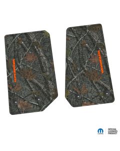 14-18 Jeep JK 2 Dr Front -Tire Tread/Scorched Earth Scene w/ Wrangler Insert - Rugged Woods w/ Orange insert