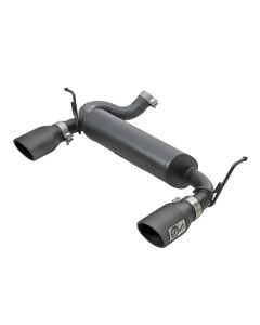 aFe Power 49-48061-B Rebel Series 2.5" 409 Stainless Steel Axle-Back Exhaust System - Black for 07-18 Jeep Wrangler JK