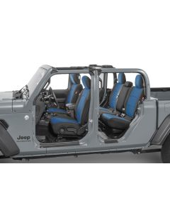 DIVER DOWN NEO SEAT COVER BLUE JT W/O RR ARMREST w/Console Cover