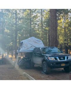 Tuff Stuff Overland  Xtreme Weather Cover in Silver for Softshell Rooftop Tents