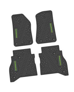 20-24 Jeep Gladiator Front and RearTire Tread/Scorched Earth Scene w/ Gladiator Insert - Black w/ Lime Insert