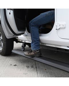 GO RHINO ELECTRIC RUNNING BOARD KIT JLU TEXTURED BLACK