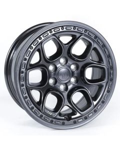 AEV 28401103AA Crestone 17x8 DualSport Onyx Wheel for 16-23 Toyota Tacoma with 4.6" backspace and +5mm offset