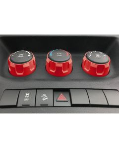 AJT Design  Impact Climate Control Knob Trim Rings for 11-18 Jeep Wrangler JK