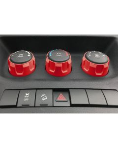 AJT Design  Impact Climate Control Knob Trim Rings for 11-18 Jeep Wrangler JK