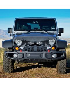 American Modified  Hawke Grille for 07-26 Jeep Wrangler JK, JL, & Gladiator JT W/O TrailCam