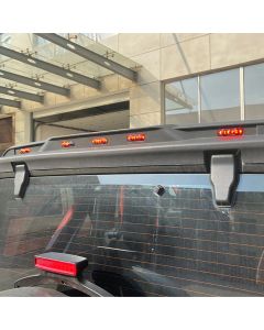 American Modified AMJPCA00303 Rear Roof Spoiler W/ Red LED Lights for 18-26 Jeep Wrangler JL