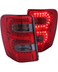 LED Taillights Red/Smoke 99-04 GRAND CHEROKEE
