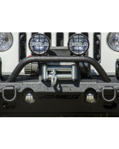 Aries 2072100 Winch Adapter Plate with Fairlead Mount for 07-18 Jeep Wrangler JK