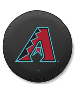 Arizona Diamondbacks Tire Cover - Size F - (29"x8") on Black Vinyl