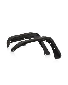 ATTJL01H106-BX-F Attica 4x4 Front Fender Flares -High Position - Black - Powder Coated - Steel - JL/JT
