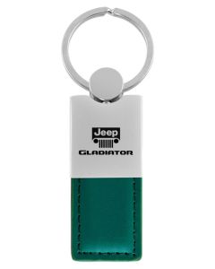 AUG GLADIATOR LEATH CHROME KEY FOB  GRN
