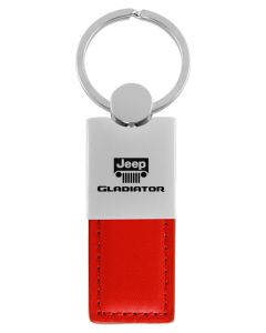 AUG GLADIATOR LEATH CHROME KEY FOB  RED