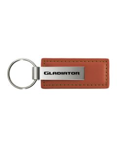 AUG GLADIATOR LEATHER KEY FOB  BROWN