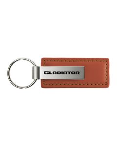 AUG GLADIATOR LEATHER KEY FOB  BROWN