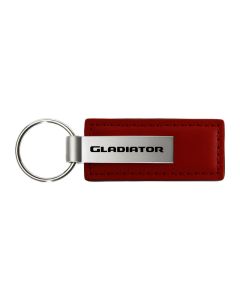 AUG GLADIATOR LEATHER KEY FOB  BURGUNDY