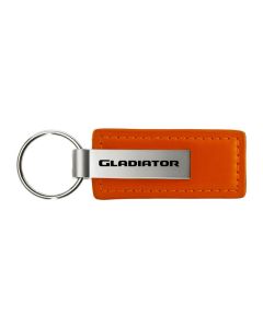 AUG GLADIATOR LEATHER KEY FOB  ORANGE