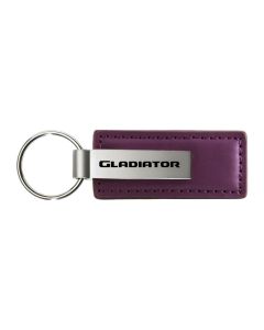 AUG GLADIATOR LEATHER KEY FOB  PURPLE