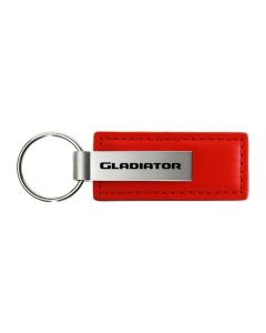 AUG GLADIATOR LEATHER KEY FOB  RED