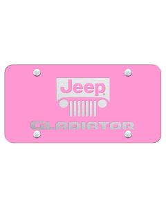 AUG GLADIATOR LIC PLATE ETCHED PINK