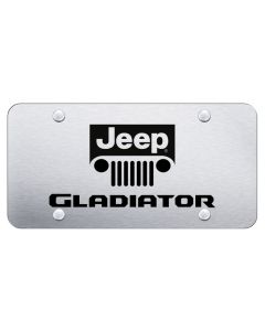 AUG GLADIATOR LIC PLATE ETCHED BRUSHED