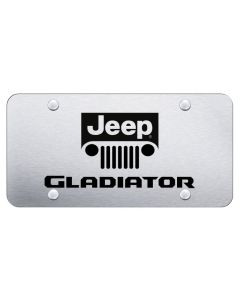 AUG GLADIATOR LIC PLATE ETCHED BRUSHED