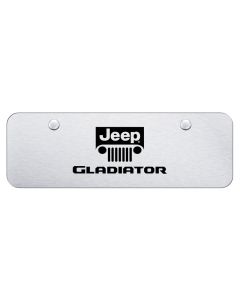 Automotive Gold  Laser Etched Stainless Gladiator Mini License Plate  