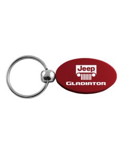 AUG GLADIATOR OVAL KEY FOB  BURGUNDY
