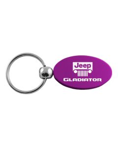 AUG GLADIATOR OVAL KEY FOB  PURPLE
