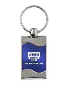 AUG GLADIATOR RECT WAVE KEY FOB  BLUE