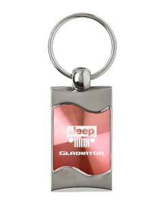 AUG GLADIATOR RECT WAVE KEY FOB  PINK