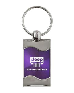 AUG GLADIATOR RECT WAVE KEY FOB  PURPLE