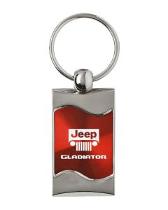 AUG GLADIATOR RECT WAVE KEY FOB  RED