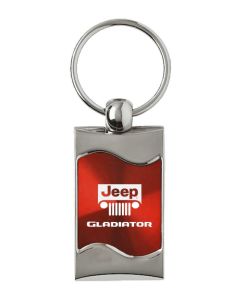 AUG GLADIATOR RECT WAVE KEY FOB  RED