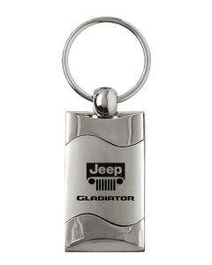 AUG GLADIATOR RECT WAVE KEY FOB  SILVER
