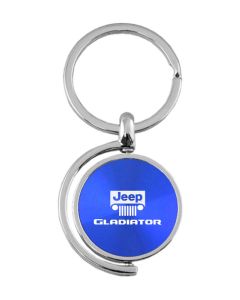 Automotive Gold  Spinner Jeep Logo Gladiator Keychain 