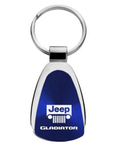Automotive Gold  Teardrop Jeep Logo Gladiator Keychain 