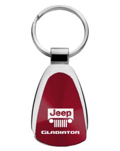 AUG GLADIATOR TEARDROP KEY FOB BURGANDY
