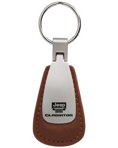 AUG GLADIATOR LEATH TRDROP KEY FOB BRN