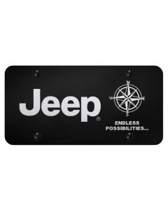 Automotive Gold  Laser Etched Jeep Endless Possibilities License Plate 
