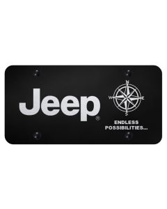 Automotive Gold  Laser Etched Jeep Endless Possibilities License Plate 