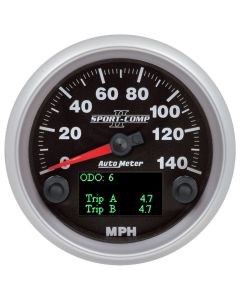 Auto Meter 880828 iCAN 3 3/8" Sport II Speedometer Gauge 0-140 MPH 